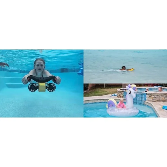 Swim board for Levitt S1 water scooter to enhance stability and control for beginners - Yellow